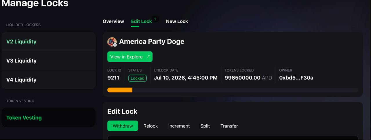 Token Lock Proof